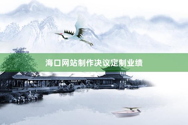 海口网站制作决议定制业绩